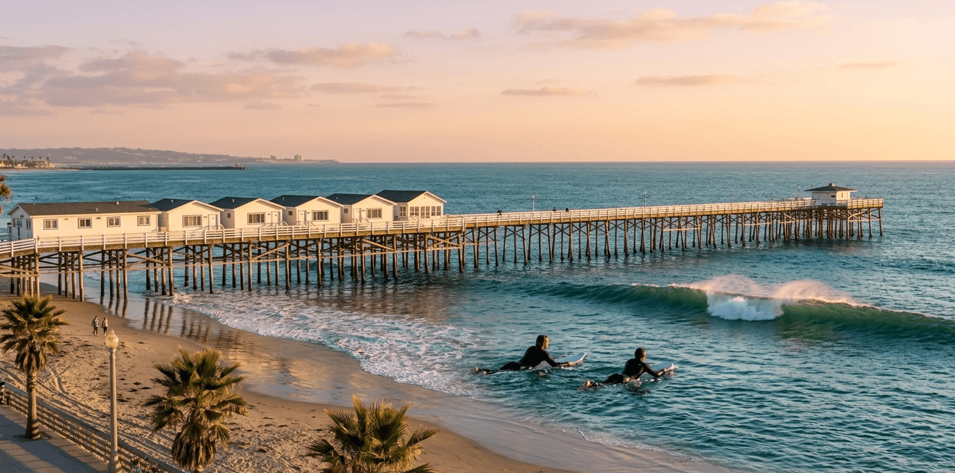 Paddle Out at Crystal Pier