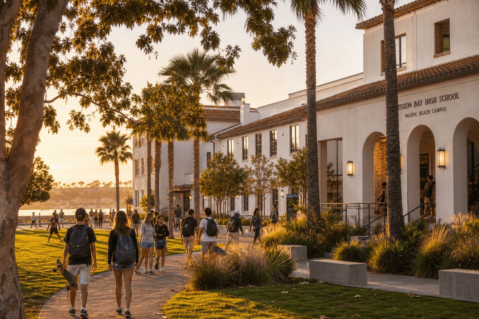 Mission Bay High School campus