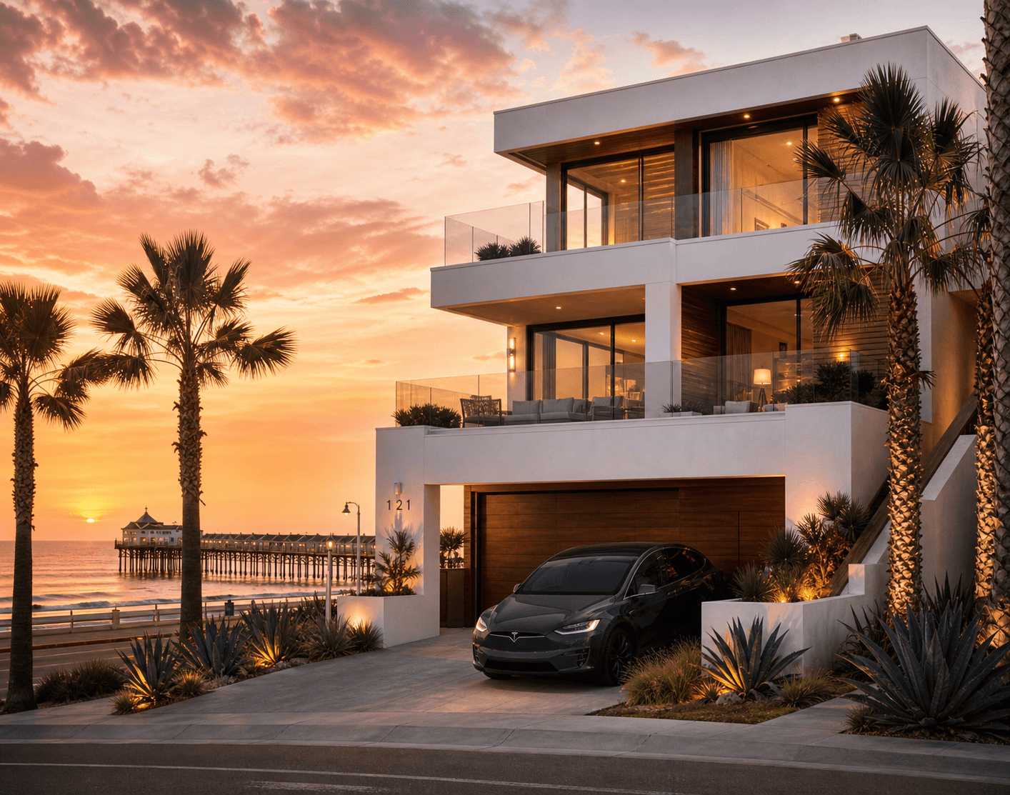 Oceanfront condo near Crystal Pier